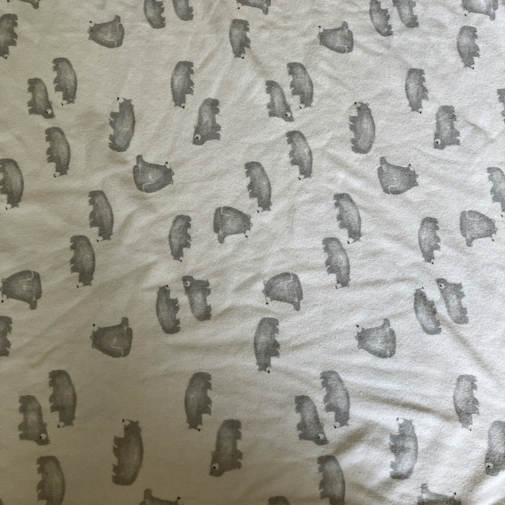Carter's Just One You Baby Blanket Gray Bear Cubs White Terry Knit Lovey neutral